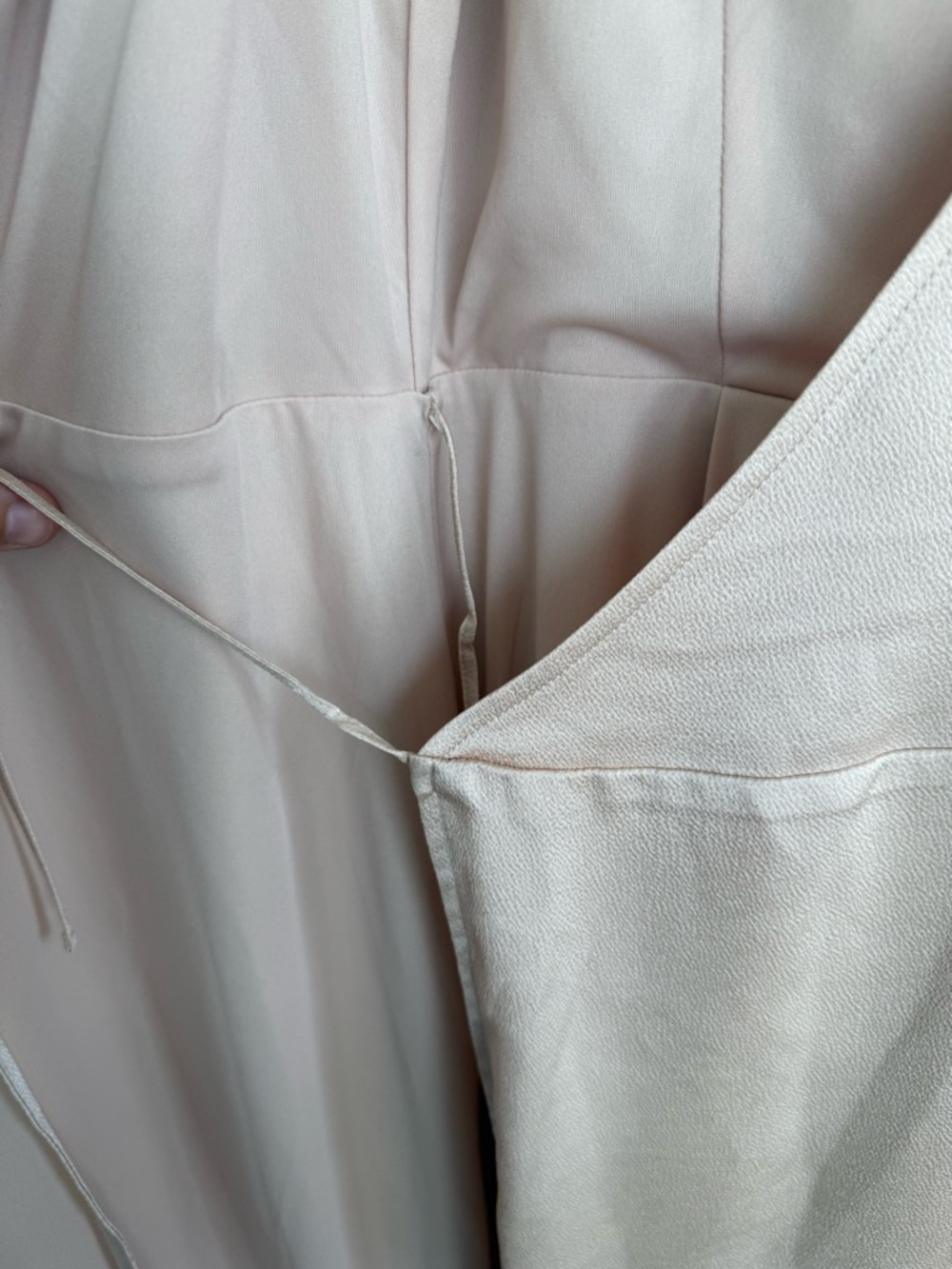 Express Blush Pink Wrap Maxi Dress with Puff Sleeves - Picture 5 of 6